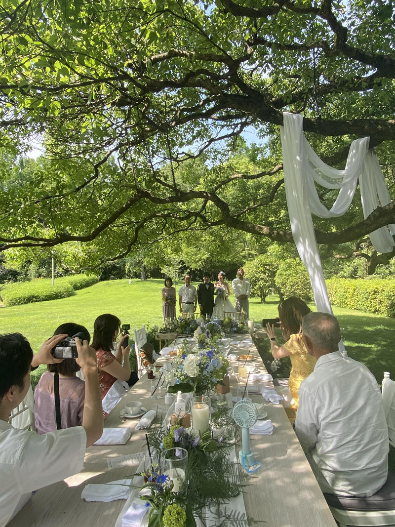 平日におすすめ 家族でのガーデン挙式 ガーデン会食 ブログ 迎賓館