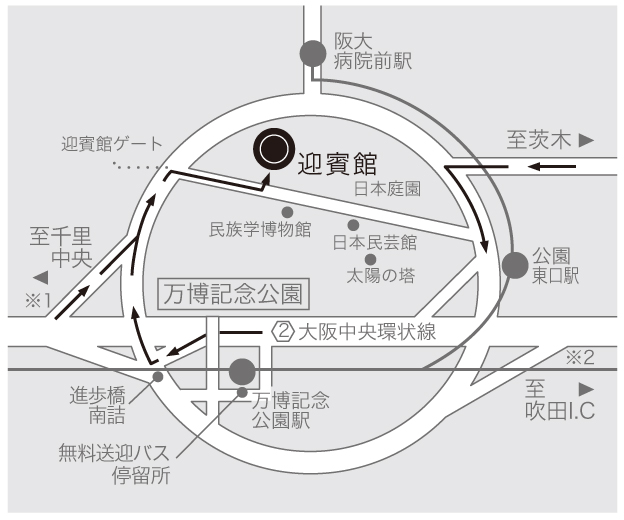 迎賓館　周辺地図